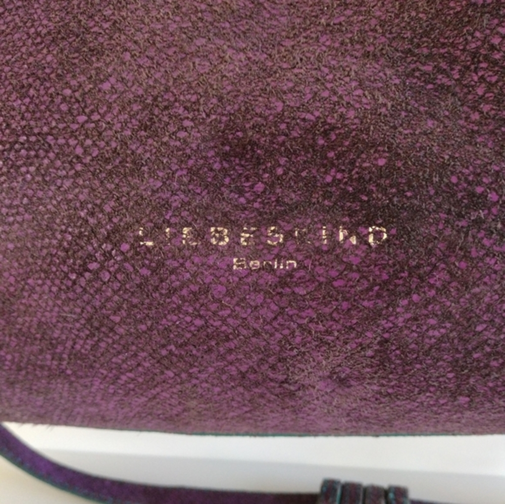 Liebeskind Berlin Metallic Purple Leather Convertible Bag Large - Picture 13 of 16
